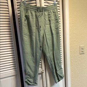 Green Casual Pants